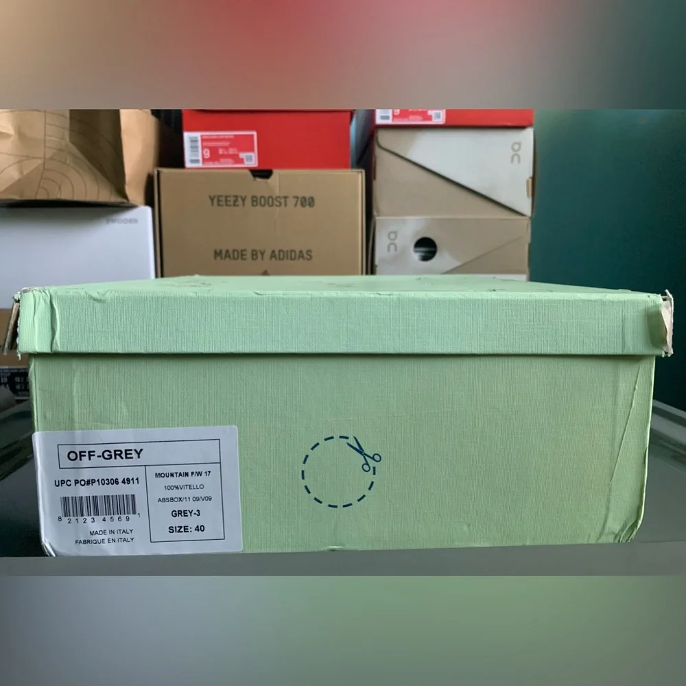 OFF-WHITE OFF COURT 3.0 Sneakers - Size 7 US / 40 EU - Grey Fuchsia Purple Shoes - Picture 3 of 15